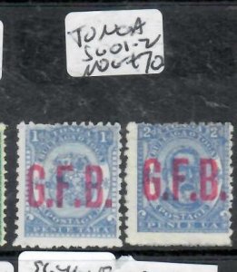 TONGA OFFICIAL 1D, 2D   SG O1-2     MOG       P0624A H