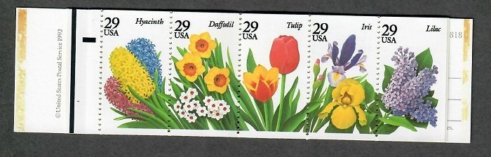 BK208 Garden Flowers Booklet - 2764a plate #1