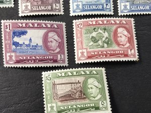 MALAYA/SELANGOR # 102-112-MINT NEVER/HINGED-----COMPLETE SET----1957-60