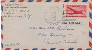 United States Fleet Post Office 5c Large DC-4 Skymaster 1947 U.S. Navy 13759 ...