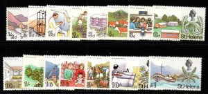 ST.HELENA SG226/40 1968 DEFINITIVE SET MNH