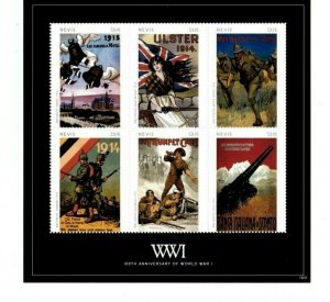 Nevis - 2014 - World War 1 100th Anniversary - Sheet of Six  - MNH