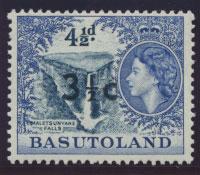 Basutoland  SG 62   Mint  Hinged  - Opt surcharge  Type I 