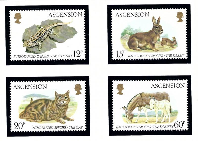 Ascension 336-39 MNH 1983 Introduced Species