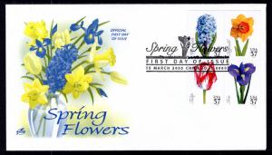 US 3900-3903 Spring Flowers Artcraft U/A FDC