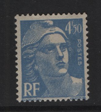 France   #541B MH  1947 Marianne 4.50fr blue