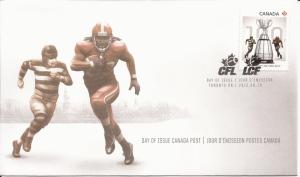 2012 Canada FDC Sc 2568-76 - 100th CFL (Canadian Football League) Grey Cup (10)
