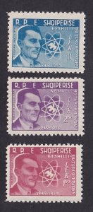 Albania  #541-543  MNH  1959  world peace movement