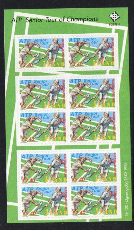 Aland Sc 147  1998 Seniors Tennis stamp sheet mint NH