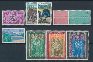 French Andorra 1971 Complete years set  MNH