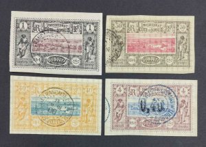 MOMEN: FRENCH SOMALI COAST SC #6,14,15,23 USED LOT #62880