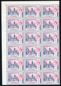 Bermuda Scott 179 MNHOG Block of 18 - 1962 5p H.M. Dockyard - SCV $27.00