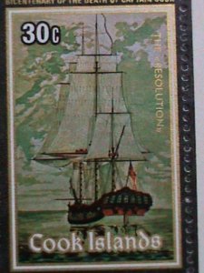 COOK ISLANDS-1979-SC#513a  BICENTENARY DEATH OF CAPTAIN COOK :MNH S/S VF