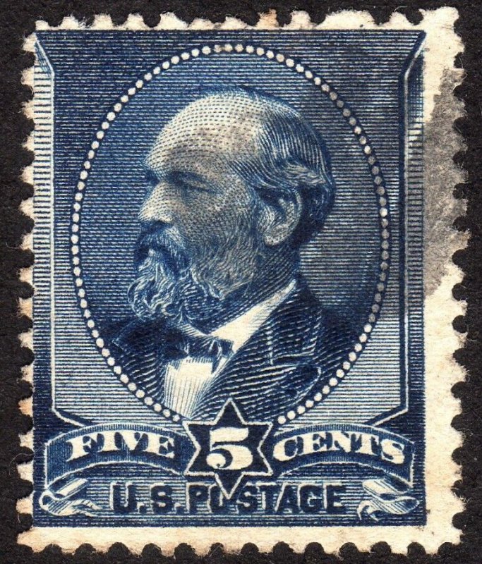 1888, US 5c, Garfield, Used, Sc 216