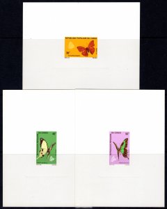 Congo 1971 Sc#257/261 BUTTERFLIES AND MOTHS 5 DELUXE Souvenir Sheets MNH