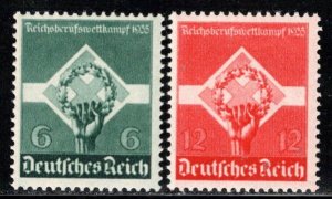 Germany Reich Scott # 454 - 455, mint nh