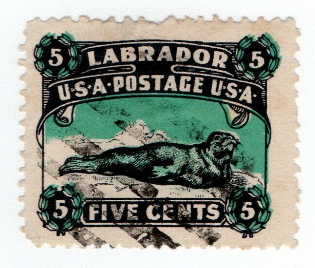 (I.B) Canada Postal : Labrador 5c (US Postage)