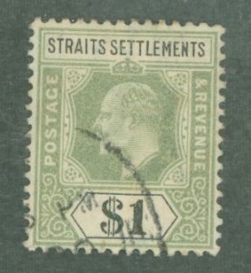 Straits Settlements #102 Used Single