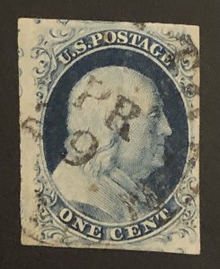 TangStamps: US #7 Used Type II, 4-margin