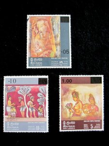 SRI LANKA - SCOTT# 538-540 - CS - MH - CAT VAL $23.50