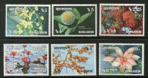 Bangladesh 1978 Flowers Tree Plant Flora Champa Kadam Lotus Sc 139-44 MNH # 3132