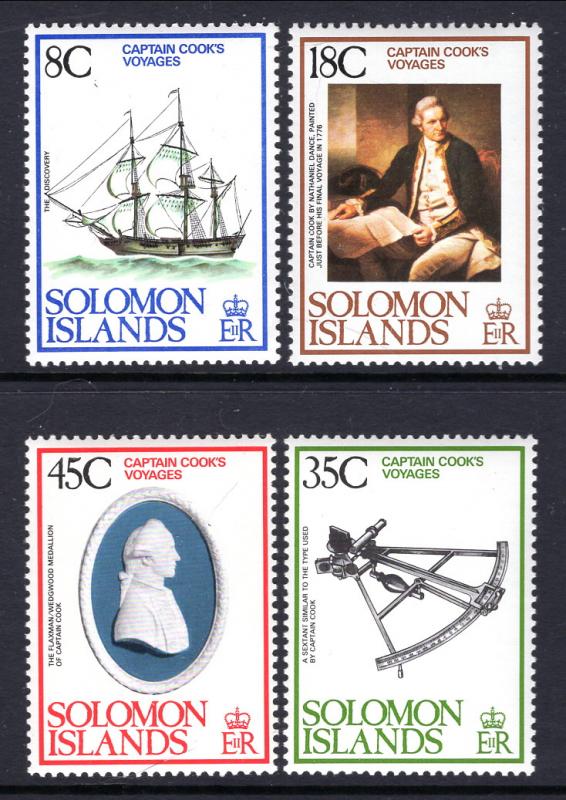 Solomon Islands 381-384 Captain Cook MNH VF
