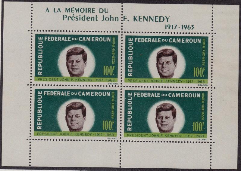 CAMEROUN MNH Scott # C52 John F. Kennedy (1 Sheet) (2)