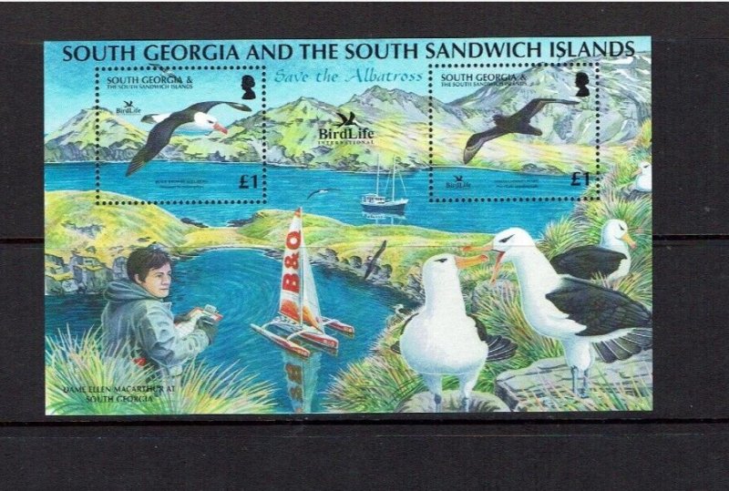 South Georgia: 2006, bird Life International, Save the Albatross,  MNH  M/Sheet
