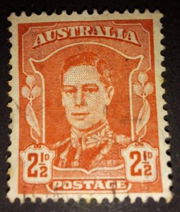 Australia 1942, King George VI, Pre-Decimal 2  1/2 & 3 1/2, with watermark, RARE