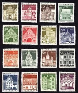 Berlin Sc# 9N235-250 Architecture set  MNH