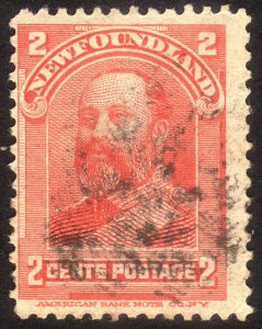 1897, Newfoundland 2c, Used, Sc 81