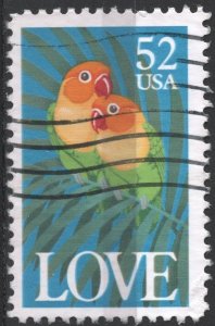SC#2537 52¢ Love Single (1991) Used