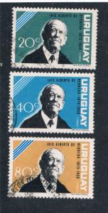 Uruguay 708-10 Used Luis Alberto de Herrera (U0082)