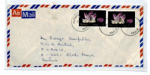 CM75 Kenya Missionary Mail 1980s *KABARNET* Skeleton Postmark Cover MIVA Austria