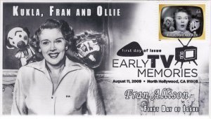 AO-441k-2, 2007, Early TV Memories, FDC, Add-on Cachet, Pictorial Postmark,  Kua