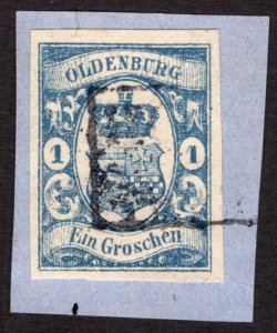 1861, Oldenburg 1gr, Used Forgery, Sc 13