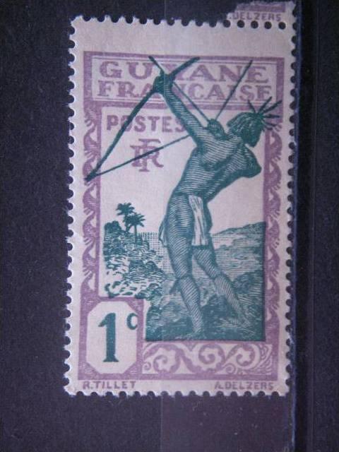 FRENCH GUIANA, 1929, MNH 1c, Scott 109