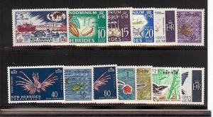 New Hebrides (Br), 96-107, Various Designs Singles,**MNH**