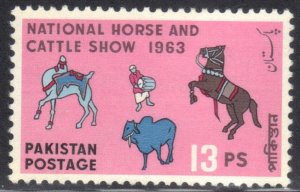 PAKISTAN SC# 175 **MNH** 13p 1963  HORSE & CATTLE SHOW  SEE SCAN
