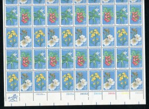 1783 - 1786 Endangered Flora Sheet of 50 15¢ Stamps MNH