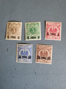 Stamps German East Africa Scott #1-5 hinged