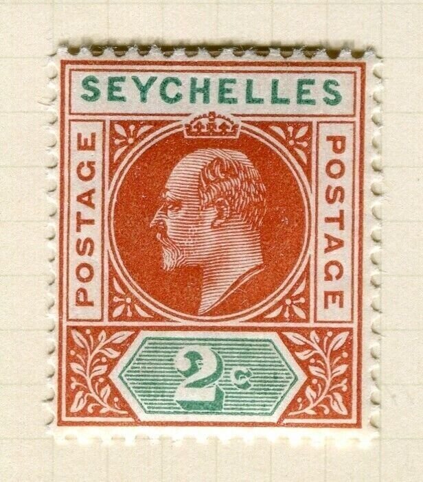 SEYCHELLES; 1906 early Ed VII issue fine Mint hinged 2c. value