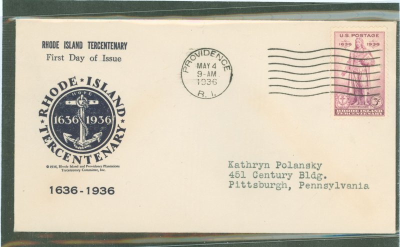 United States #777   (First Day Cover)