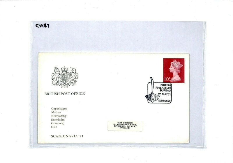 GB Cover *British Philatelic Bureau* Commemorative SCANDINAVIA 1971 CV187 