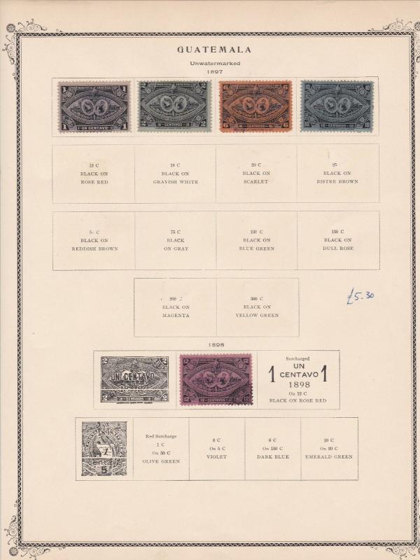 guatemala stamps page ref 17205