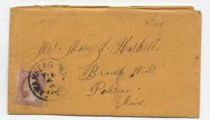 1861 Mattawamkeag ME #26 cover with letter [h.4691]