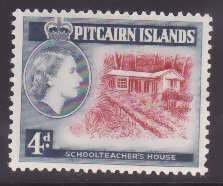 Pitcairn Is.-Sc#31- id9- unused hinged set-School-teacher's house-1958-