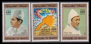 1981 Morocco 950-952 25th ANNIVERSARY OF INDEPENDENCE 3,00 €