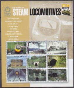 2004 Gambia 5260-68KL Locomotives 9,00 €​​​​​​​