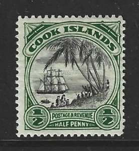 COOK ISLANDS #84 Mint 1/2 p Landing of Capt. Cook 2018 CV $4.00